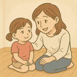 ママが長女に寄り添って話を聞く ママが長女に寄り添って話を聞く
